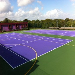 Netball Court Dimensions in Upton 1