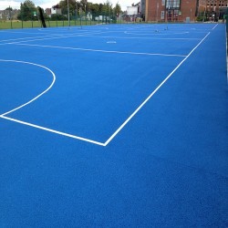 Netball Court Painting in The Green 11