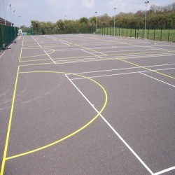 Netball Court Surfaces in Newton 6