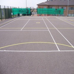 Netball Court Specialists in Aston 4