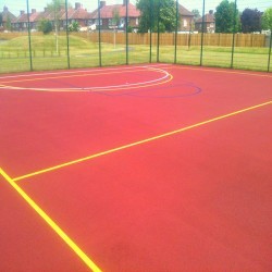 Netball Court Surfaces in Newtown 6