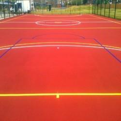 Netball Court Surfaces in Castlehill 4