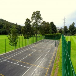 Netball Court Markings in New Town 9