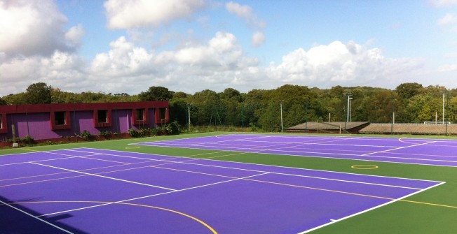 Netball Court Dimensions in Ashley