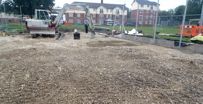 Netball Court Construction in Upton