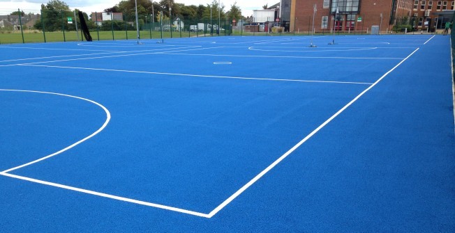 Netball Court Area Size in Preston