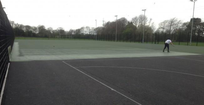 Netball Surface Repainting in Newton
