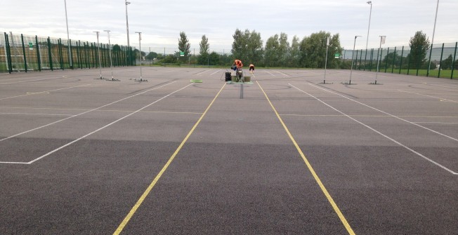 Netball Surface Cleaning in Lane End
