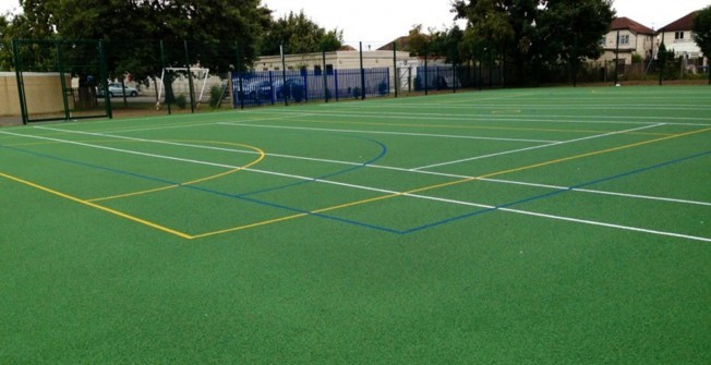 MUGA Netball Facility in Upton