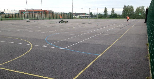 Netball Court Clean in Llanrhaeadr-ym-Mochnant
